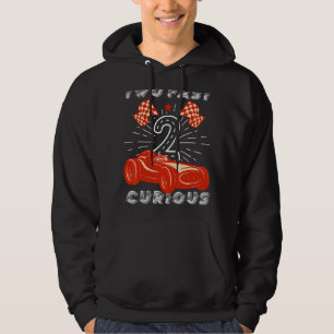 Sudadera 2.º Chica de cumpleaños 2 Carreras rápida 2 curios