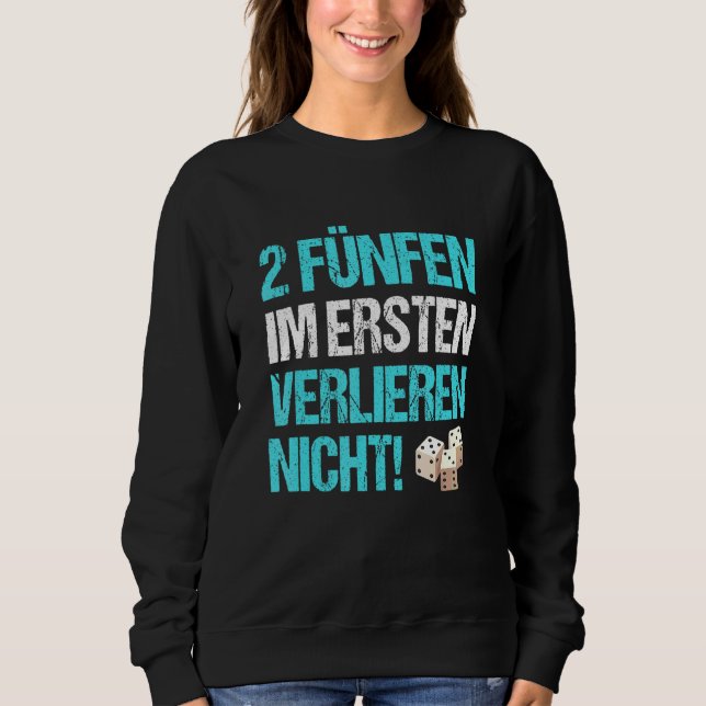 Sudadera 2 Cinco No Perder El Juego De Los Dados De Conmoci (Anverso)