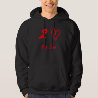 Sudadera 2 corazones, un rastro