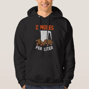 Sudadera 2 Moles por litro Diseño Químico De Ciencia Animal