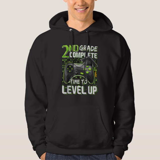 Sudadera 2nd Grade Complete Time To Level Up Happy Last Day (Anverso)