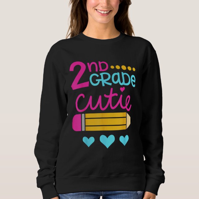 Sudadera 2nd Grade Cutie First Day of School Back to School (Anverso)