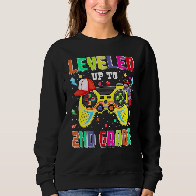 Sudadera 2nd Grade Gamer First Day Second Grade Boys Back T (Anverso)