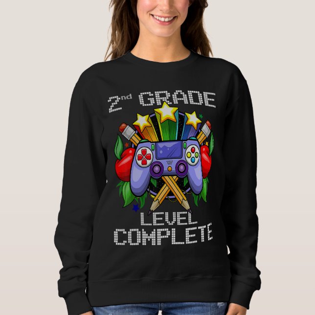 Sudadera 2nd Grade Level Complete Back To School  Boys Girl (Anverso)
