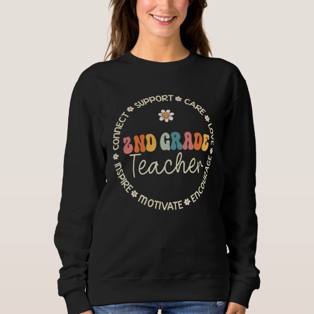 Sudadera 2nd Grade Teacher Appreciation Week Back to School (Anverso)