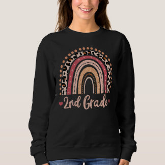 Sudadera 2nd Grade Teacher Funny Rainbow Lover Back To Scho