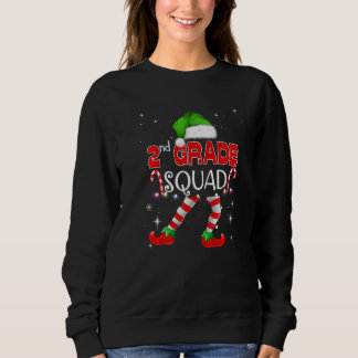 Sudadera 2rd Grade Elf Squad Matching Teach Christmas Schoo
