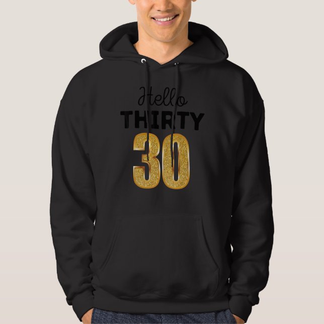 Sudadera 30.º Cumpleaños Hola Treinta Escuadrones (Anverso)
