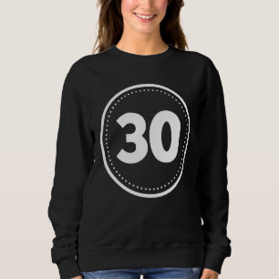 Sudadera 30.º cumpleaños número 30 niños y 30 niños y famil