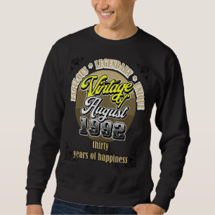 Sudadera 30 Agosto 1992 Vintage 30 Years Legenda