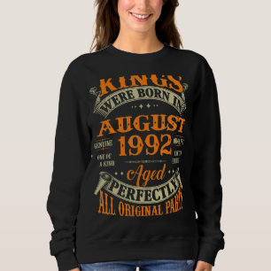 Sudadera 30 Aniversario De Los Reyes Nacidos En Agosto De 1