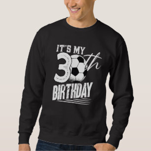 Sudadera 30 años de antigüedad Fútbol de época cumpleaños n