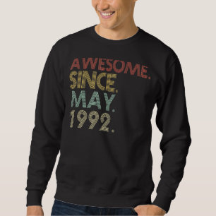 Sudadera 30 años de edad asombrosa desde mayo de 1992