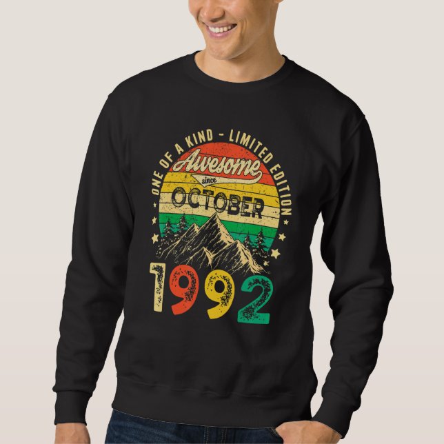 Sudadera 30 años de edad increíble desde octubre de 1992 30 (Anverso)