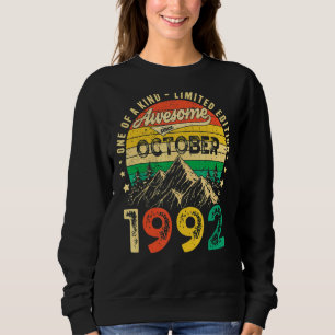Sudadera 30 años de edad increíble desde octubre de 1992 30