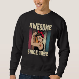 Sudadera 30 años sorprendentes desde 1992 30 años de mujere
