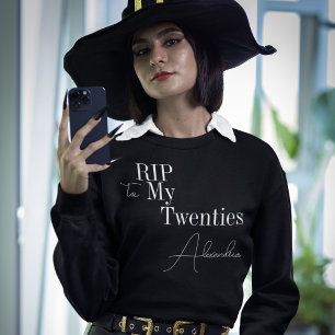 Sudadera 30 cumpleaños RIP Fiesta de coincidencias blancas 