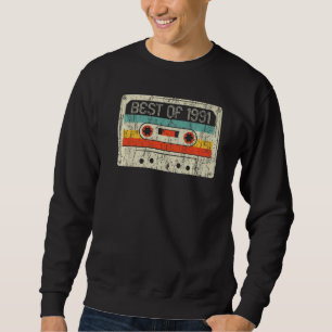 Sudadera 31º Cumpleaños Mejor De Cinta Cassette 1991 31 Año
