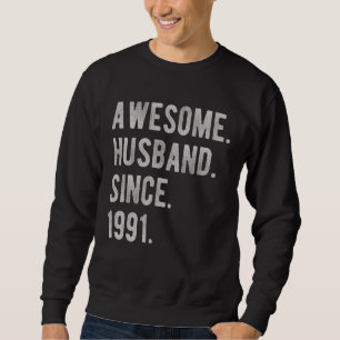 Sudadera 31° Aniversario Boda De Él Asombroso Esposo