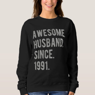 Sudadera 31° Aniversario Boda De Él Asombroso Esposo