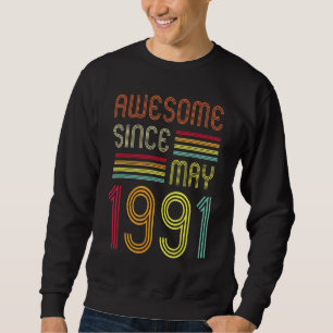 Sudadera 31 años de edad increíble desde mayo de 1991 50º c