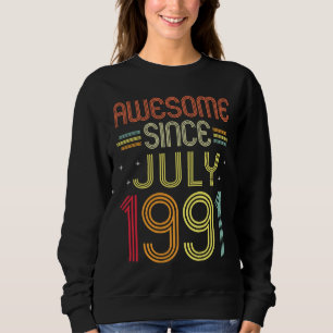 Sudadera 31° cumpleaños increíble desde julio de 1991