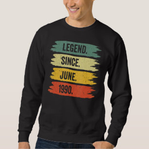 Sudadera 32.ª Leyendas Retro Vintage Nacidas En J