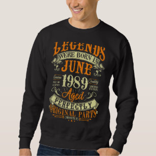 Sudadera 33.º Cumpleaños Leyendas De 33 Años Nacidas El 1 D