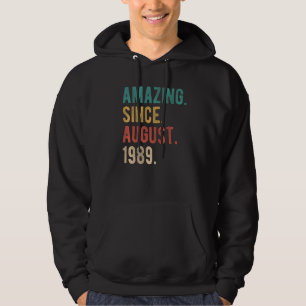 Sudadera 33 años cumpleaños número 33 asombroso desde agost
