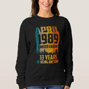 Sudadera 33 Años De Jubilación Desde Abril De 1989 Vi