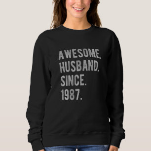 Sudadera 35° Aniversario Boda Por Él Asombroso Esposo S