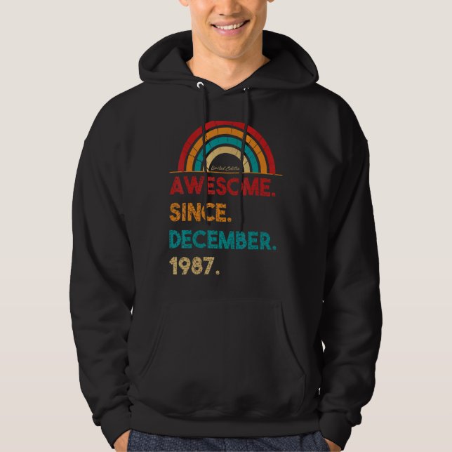 Sudadera 35 años de edad asombrosa desde diciembre de 1987  (Anverso)