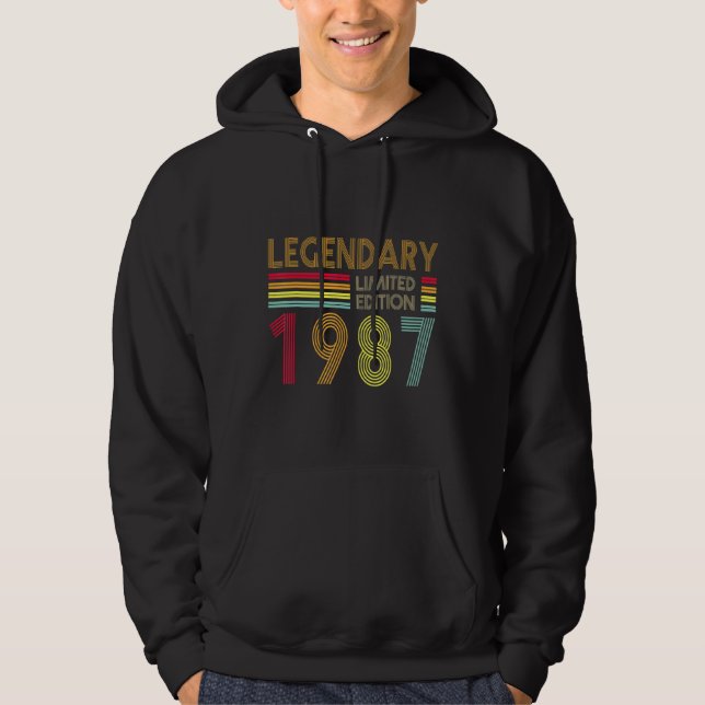 Sudadera 35 años de edad Retro Legendario 1987 Editon 35º n (Anverso)
