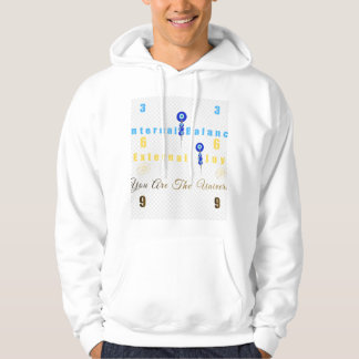 Sudadera "369: Equilibrio interno, alegría externa, eres el