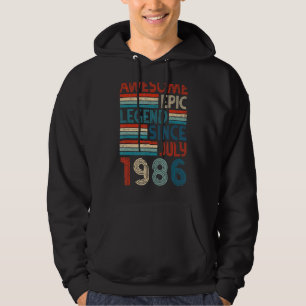 Sudadera 36.ª leyenda épica desde julio de 1986