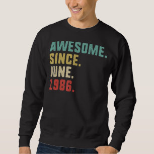 Sudadera 36.º cumpleaños de hombres increíbles desde junio 