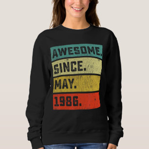 Sudadera 36.º cumpleaños increíble desde mayo de 1986 36 añ