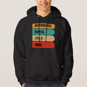 Sudadera 37 años de edad increíble desde julio de 1985 37º