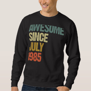 Sudadera 37 años de edad increíble desde julio de 1985 37º