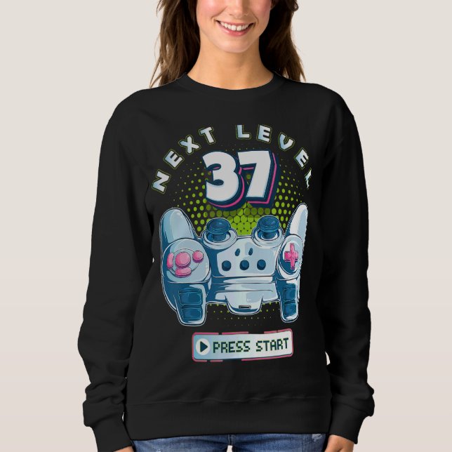 Sudadera 37 Birthday Gamer Next Level 37 Gaming Controller (Anverso)