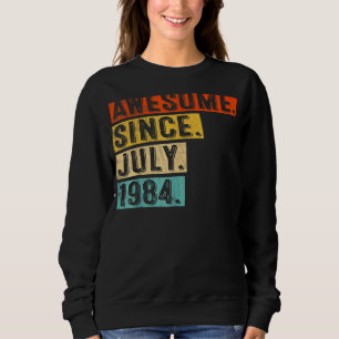 Sudadera 38 años de edad increíble desde julio de 1984 38º 