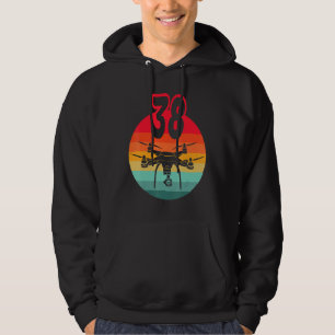 Sudadera 38 Años I Drones Retro De Control Remoto Con C