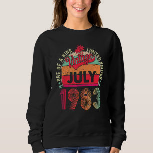 Sudadera 39º cumpleaños maravilloso desde julio de 1983
