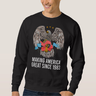 Sudadera 39.º cumpleaños haciendo grande a Estados Unidos d