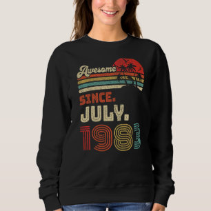 Sudadera 39 años asombroso desde julio de 1983 39º cumpleañ