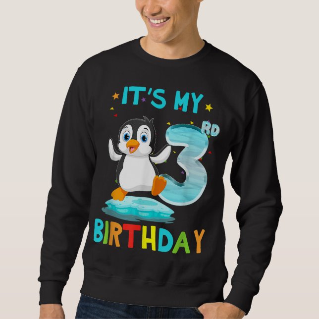 Sudadera 3.ᵉʳ cumpleaños de 3 años (Anverso)