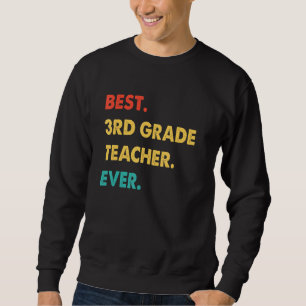 Sudadera 3.ᵉʳ Maestra Retro Mejor Maestra de 3er Grado Eve