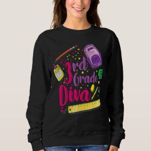 Sudadera 3.ᵉʳ Primer Día De Diva De La Ropa De Chicas Escol