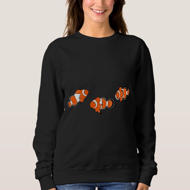 Sudadera 3 Anemonéfish 3 Naranja White Fish Cup (Anverso)