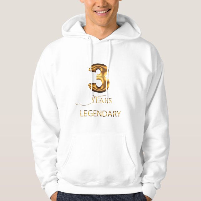 Sudadera 3 cumpleaños (Anverso)